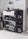cumpără Raft pentru încălțăminte Bofigo Обувница 18-35-81 Anthracite/White în Chișinău 