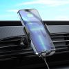 Kit Incarcator Auto Hoco CA202 Enlightener infrared induction wireless charging car holder 15W Black