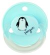 ”Baby-Nova” Suzetă rotundă cu inel, 0 luni+, Silicon, fără BPA, 2 buc. cu cutie pentru sterilizare (20009)