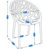купить Стул Jumi CM-102569 Scaun terasa ALBERO din plastic, Bej в Кишинёве 