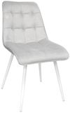 cumpără Scaun Deco Capella Catifea Grey HLR20 + White Legs în Chișinău 