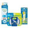 купить Поильник Dr. Brown's 8586020673872 Set biberon+cana+lingurii Cheer Jungle Albastru в Кишинёве 