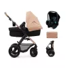 купить Детская коляска KinderKraft 3in1 Moov 2 Air KSMOOV02BEG0000 Sand Beige в Кишинёве 