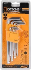 купить Набор ручных инструментов Hoteche 260509 Ключи шестигранные 1,5-10mm длинные с шарик. 9Шт в Кишинёве 
