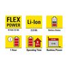 купить Дополнительный аккумулятор Flexpower 16 В 2,0 Ач - можно использовать с различными инструментами Trotec в Кишинёве 