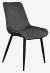 купить Комплект стол и стулья Evelin di Costacurta cтол DT-404-6B + 3 стула YTC-055B Bluvel-14 (Dark grey) в Кишинёве 
