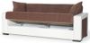 купить Диван Trendy Marmaris, extensibila cu lada de depozitare, 215x80x80cm, Maro/Alb в Кишинёве 