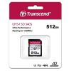 512GB SDXC Card (Class 10)  UHS-I, U3, Transcend 340S  "TS512GSDC340S" (R/W:160/90MB/s) 