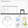 купить Цветочный горшок Lechuza Canto Color Square 40, Graphite Black в Кишинёве 