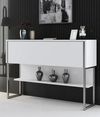 купить Стол Trendy Luxe, ArgintAlb, 120x80x30cm (GTR005832) в Кишинёве 