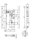 Замок WC AGB Patent Piccola + ответная планка матовая бронза