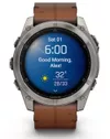 купить Смарт часы Garmin Fenix 8 – 51 mm, Sapphire, Titanium, Black with Chestnut Leather Band (010-02905-40) в Кишинёве 