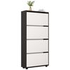 cumpără Raft pentru încălțăminte Mobildor-Lux Leo 70x27x164H cm Anthracite/White în Chișinău 