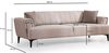 купить Диван Trendy Hamlet Bej (3 locuri) в Кишинёве 