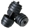 cumpără Ganteră FunFit Dumbbell Set 40kg 4in1 + grips (4261) în Chișinău 