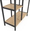 купить Cтеллаж складской Nex Home Raft metalic Loft Cascade 1780x700x300mm, 7 nivele, PAL, Anthracite/Oak Artisan в Кишинёве 