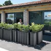 купить Бокс для цветов ваза уличная LYXO NEBULA high flower box 90 cm ANTRACITE max 20kg FI308-CM0090-168 (Бокс для цветов ваза уличная) в Кишинёве 