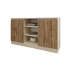 cumpără Comodă Smartex (16290) Т5 140cm Ivory+Stejar Inchis în Chișinău 