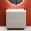 cumpără Dulap pentru lavoar Bayro Wings под столешницу/умывальник Allegro 1000 light grey, напольный în Chișinău 