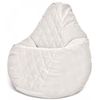 cumpără Fotoliu BeanBag BeanBag BM6134, Кресло Груша из велюра Maserrati "Romb", XL, белый în Chișinău 