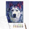 cumpără Tablou pe numere BrushMe RBS51460FC 30x40сm (fără cutie) Privirea lui Husky în Chișinău 