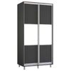 cumpără Dulap Mobildor-Lux Aron-P 1.0m-1.8m uși glisante din PAL orizontal (120x60x230H cm) Anthracite în Chișinău 