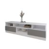 cumpără Comodă TV Smartex (16350) Т6 160cm TV Alb+Grafit în Chișinău 