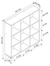 купить Офисный стеллаж Nex Home Квадрат, 88x19.7x100 см, Дуб (15-08-02) в Кишинёве 