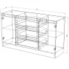 cumpără Comodă Smartex (16214) Т4 140cm Ivory+Stejar Deschis în Chișinău 
