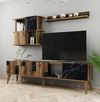 купить Стенка Trendy Madrid, Negru 180x48x33cm в Кишинёве 