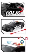 cumpără Mașină Wenyi WY1162A 1:18 Mașină de poliție cu inerție (lumină/sunet) în Chișinău 