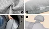 купить Подушка для мам Momcozy PP006-GR00NB-C Perna pentru maternitate in forma F Air Layer Grey в Кишинёве 