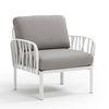 купить Кресло с подушками для сада и терас Nardi KOMODO POLTRONA BIANCO-grigio 40371.00.172 в Кишинёве 