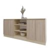 cumpără Comodă Smartex (16300) Т5 160cm Ivory+Stejar Deschis în Chișinău 