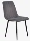 купить Комплект стол и стулья Evelin di Costacurta cтол DT-404-6B + 3 стула YTC-078B Bluvel-14 (Dark grey) в Кишинёве 