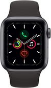 Apple Watch Series 5 44mm Aluminium Case With Black Sport Band, MWVF2 GPS, Space Grey 