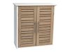 Dulap 1 compartiment Tendance Stockholm 52X22X55cm, cu 2 usi , MDF/bambus