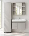 купить Шкаф-пенал Mashtab 12642 Angel 450x1900mm (fara miner) Latte в Кишинёве 