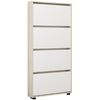 купить Полка для обуви Mobildor-Lux Leo Slim 60x16x164H cm Sonoma/White в Кишинёве 