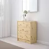 купить Комод Ikea Rast 3 ящика 62x70 Pine в Кишинёве 