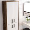 cumpără Dulap penal Trendy Berlin A-Nuc, Alb 60x200x35cm, multifunctionala (GTR006633) în Chișinău 