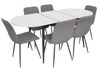 купить Комплект стол и стулья Evelin di Costacurta стол DT-533R B + 6 стульев YTC-078B Bjorn-13 (Grey) в Кишинёве 