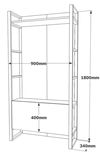 cumpără Mobilă pentru antreu Trendy ML18-A, 90x180x34cm (GTR001404) în Chișinău 