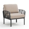 купить Кресло с подушками для сада и терас Nardi KOMODO POLTRONA ANTRACITE-canvas Sunbrella 40371.02.141 в Кишинёве 