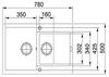 купить Мойка кухонная со смесителем Franke 114.0660.666 MRG 651-78 + Novara Plus Negru в Кишинёве 