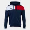 FINAL SALE - Hanorac JOMA - CREW V ZIP-UP HOODIE NAVY RED WHITE 