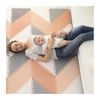 Covoras de joaca puzzle Skip Hop Geometric Playspot Grey/Rose 