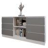 cumpără Comodă Smartex (16133) Т3 120cm Alb+Grafit în Chișinău 