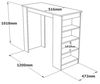 cumpără Masă Trendy ST1-GT 120x101x51cm (masa de bar) în Chișinău 