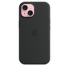 iPhone 15 Silicone Case with MagSafe - Black 